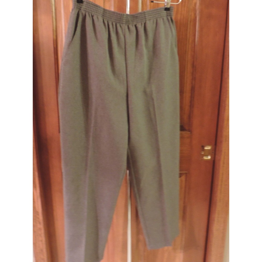 Briggs Pants 8P Women's Heather Gray Stretch Pants Size 8 Petite - Picture 2 of 6